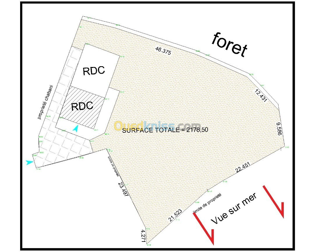 Vente Terrain Jijel Sidi abdelaziz