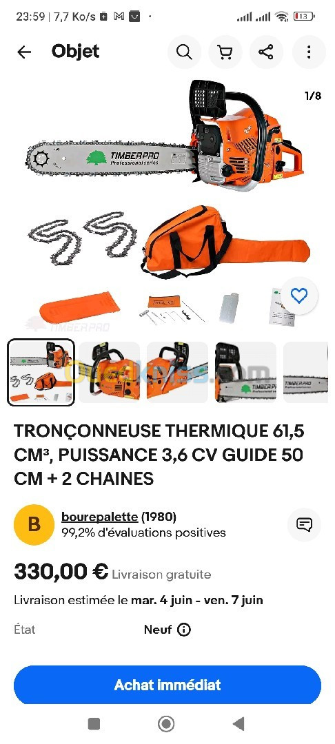 Tronçonneuse thermique 