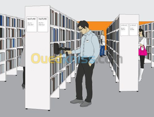 Solution gestion de la bibliotheque RFID Code barre 