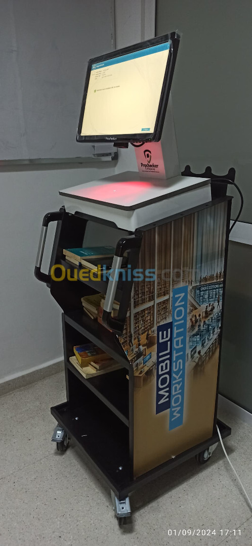 Bibliotheque RFID mobile workstation 