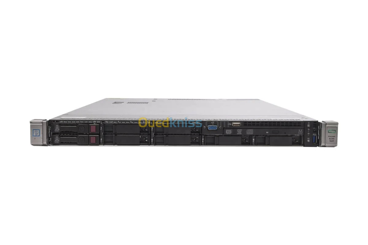 Serveur Rackable HPE ProLiant DL360 Gen9 double processeur et alimentations