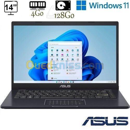 laptop ASUS Vivobook 14 E410M BLEU 14 HD (Intel Celeron N4020, RAM 4Go, 128Go Windows 11 Numpad