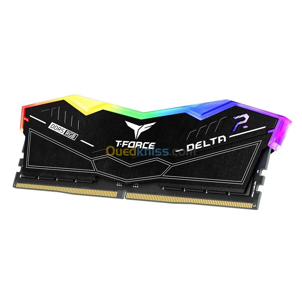 Ram TEAMGROUP DELTA 32GBX2 64GB 6000MHZ RGB DDR5 BLACK WHITE