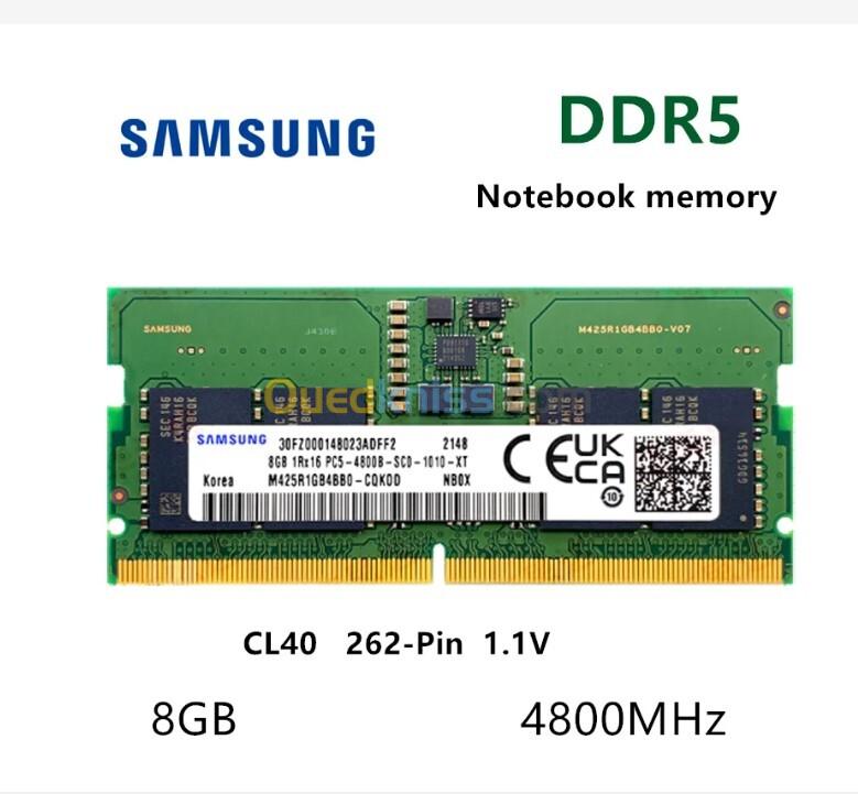 Ram Samsung 8GB DDR5 4800 MHz PC5-38400 SODIMM 