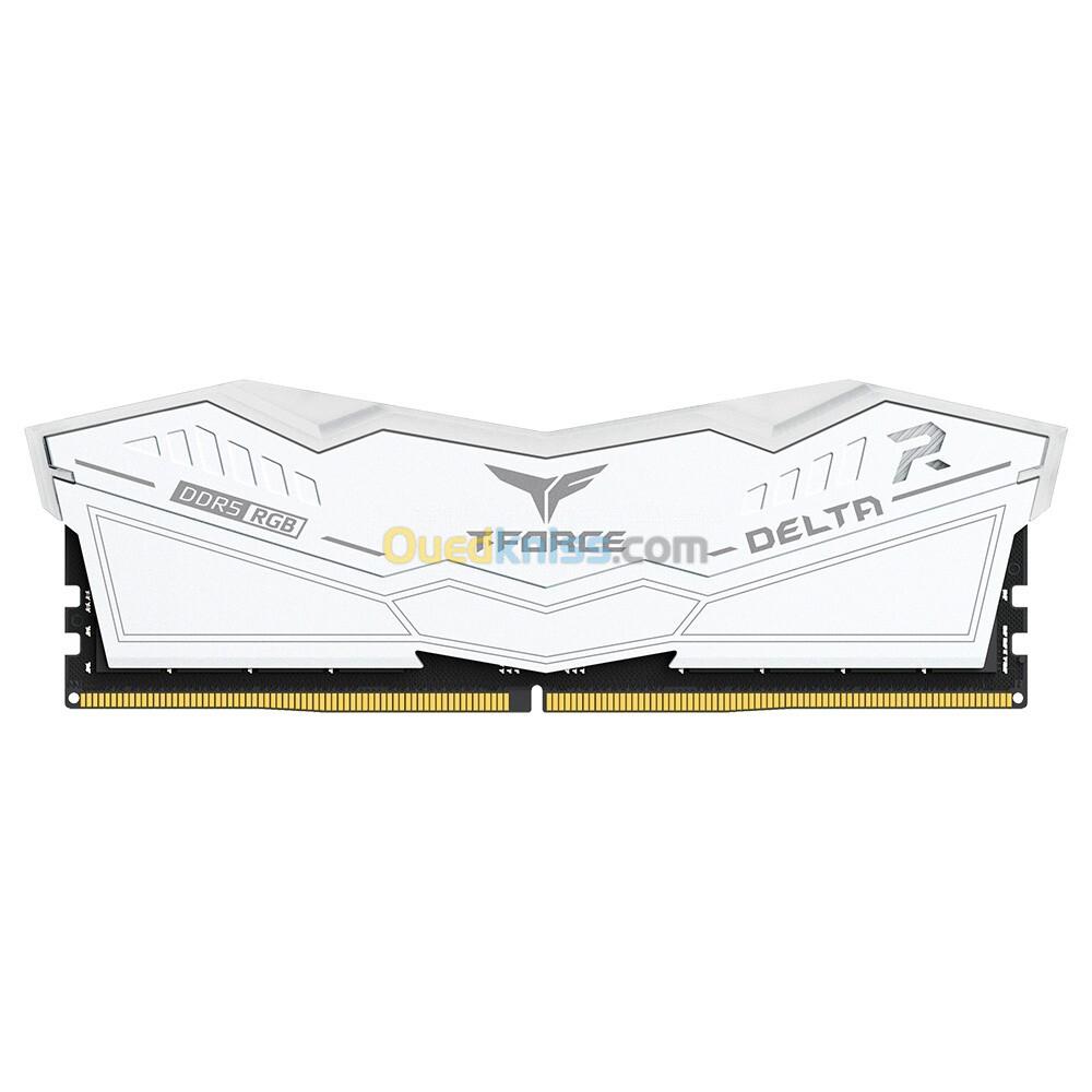 Ram TEAMGROUP DELTA 32GBX2 64GB 6000MHZ RGB DDR5 BLACK WHITE