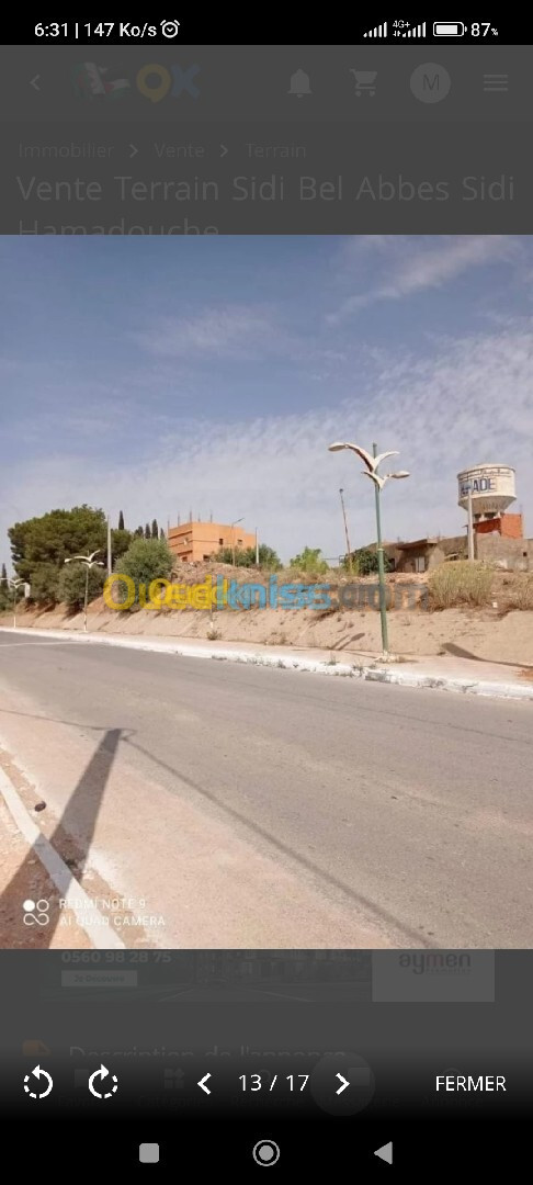 Vente Terrain Sidi Bel Abbès Sidi hamadouche