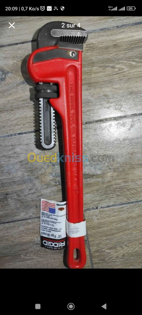 Clé a griffe RIDGID18''  USA