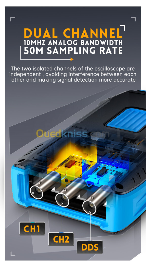 FNIRSI-2C23T 3 IN 1 10MHz 50MSa/s DUAL CHANNEL DIGITAL OSCILLOSCOPE