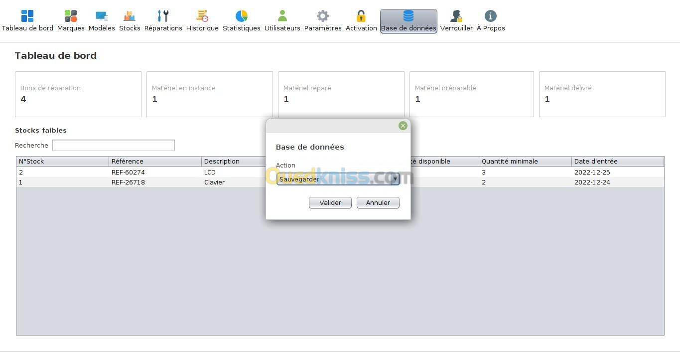 Logiciel De Gestion Des Réparations - برنامج تسيير محلات الصيانة