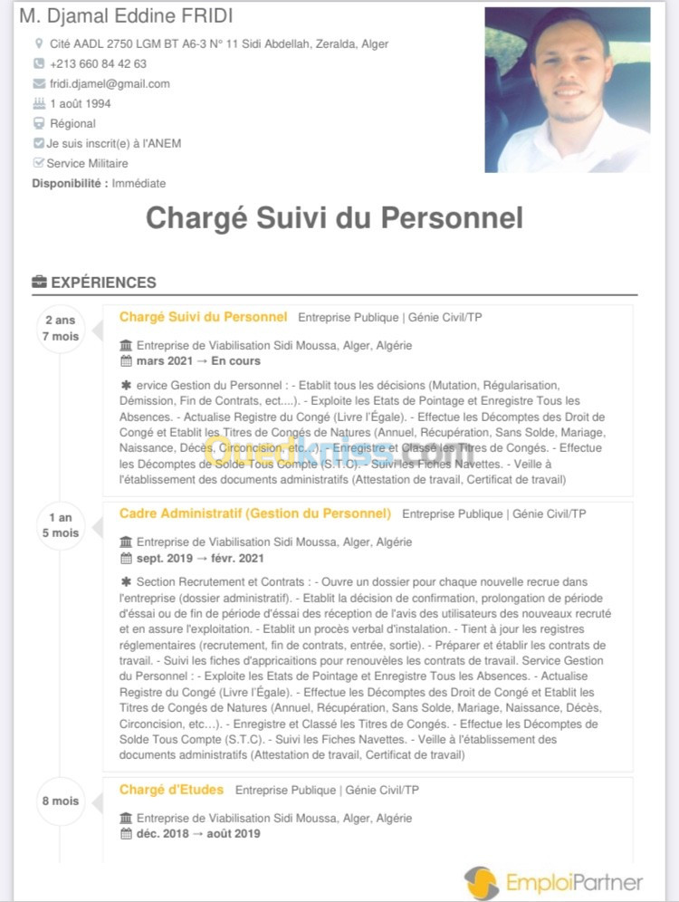 Gestionnaire du personnel 