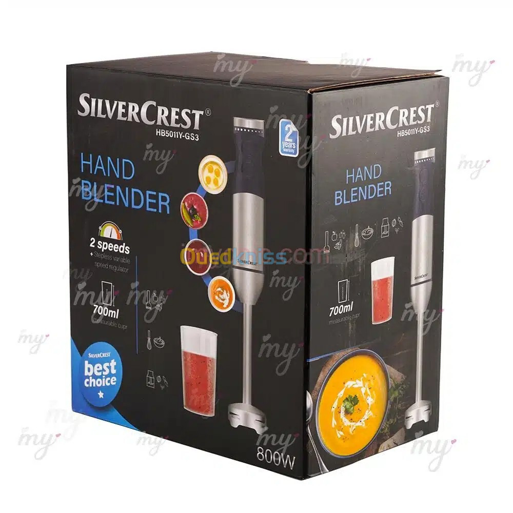 SilverCrest Bras Mixeur 800W 700ml HB5011Y-GS3