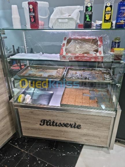 Presontoir pâtisserie 1m20