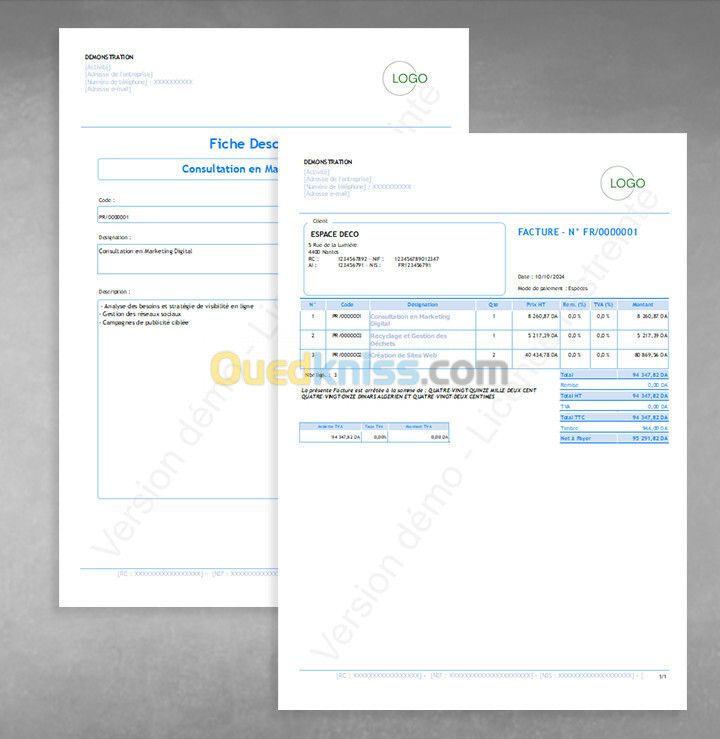 NOVAPREST - Logiciel pour Prestataire de Service