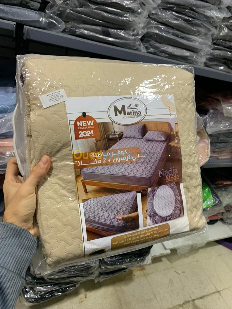 Drap Housse Protection de Matelas en Coton épaissi matelassé