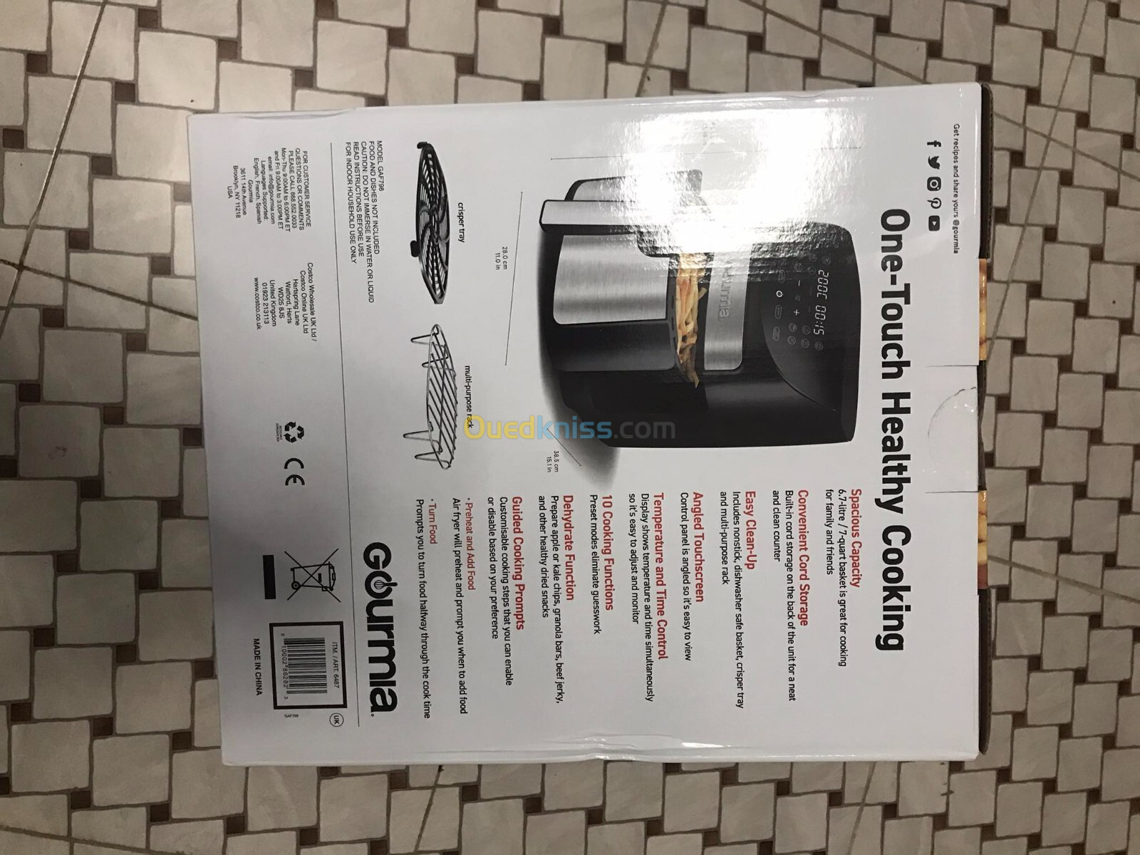 Air fryer habta kaba Originale UK la Marque GOURMIA  6.7L/ 7-QT DigitaL