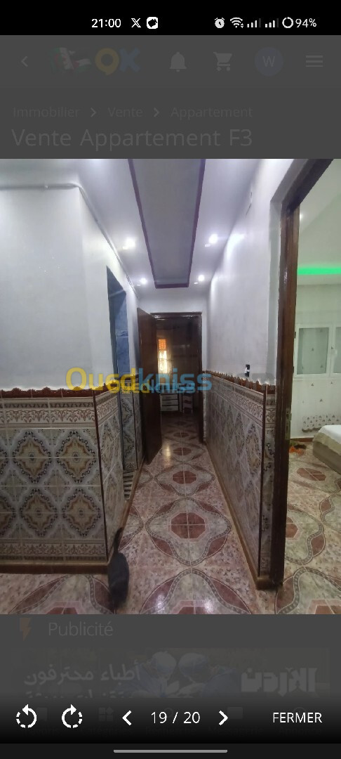 Location Appartement F3 Tlemcen Tlemcen