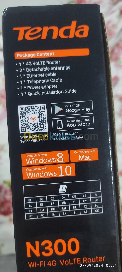 Tenda 4G06 N300 wifi 4G volTE Router