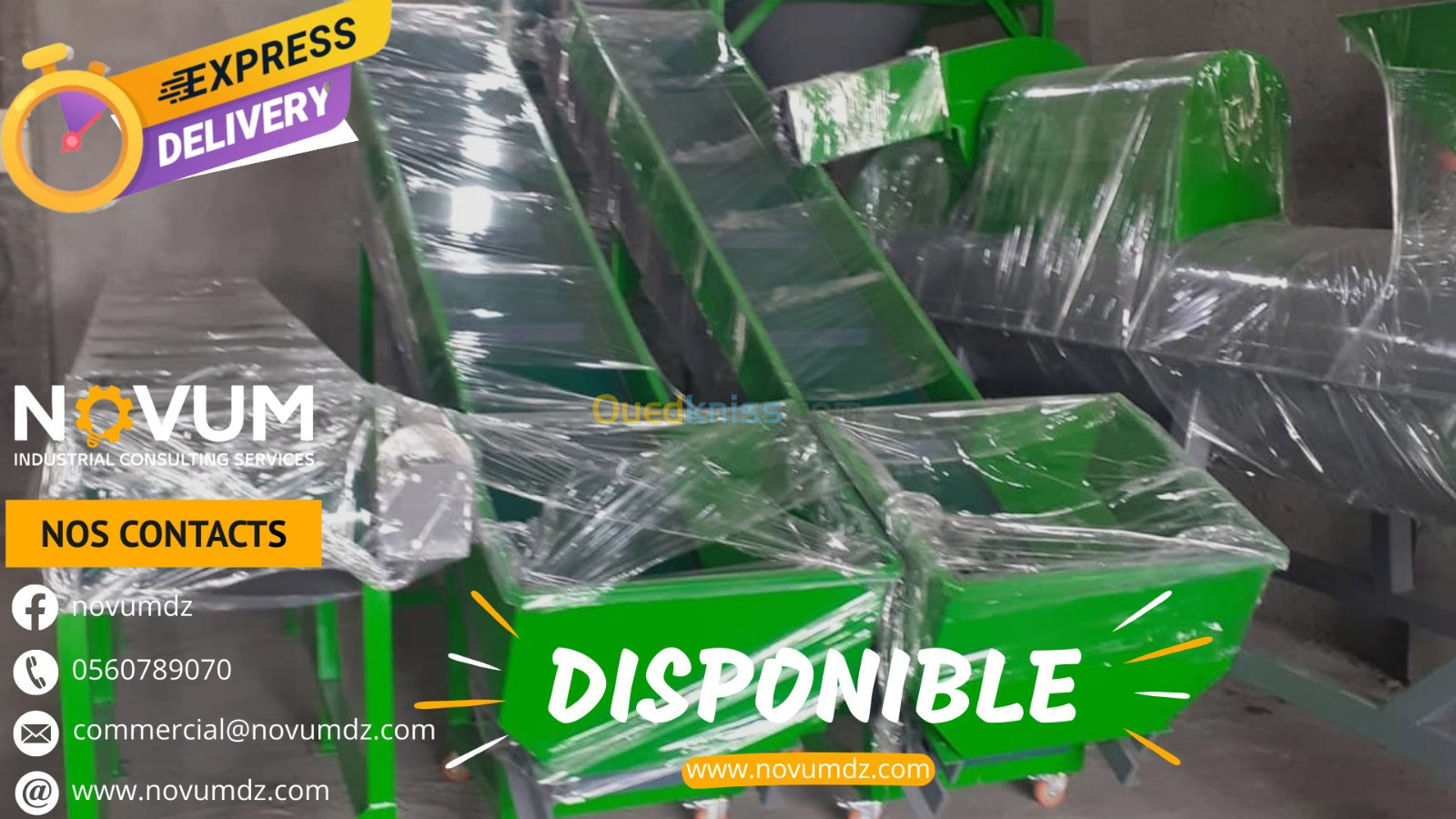 Ligne de recyclage Plastique Broyeur de plastique  خط رسكلة البلاستيك الة طحن البلاستيك