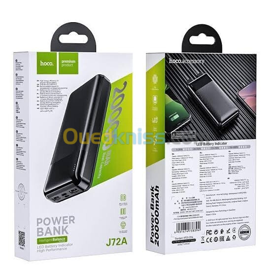 Power bank hoco j72a 20000mah original Hoco J72A