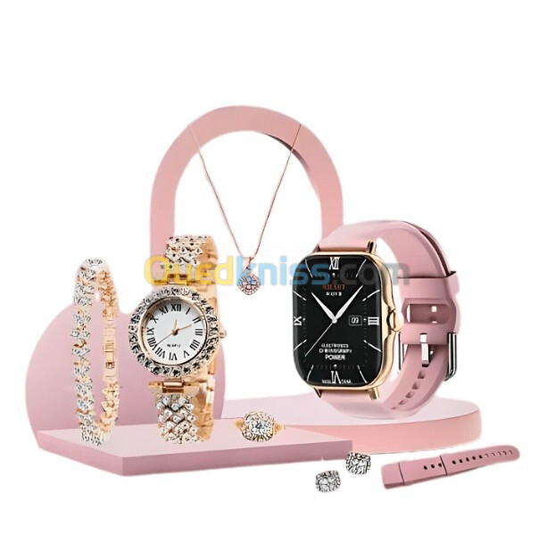 Smart watch pour femme + accessoires.