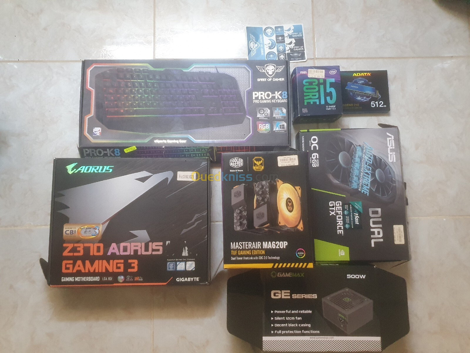 Pc gamer i5 9400f gtx 1660ti oc + ecran 