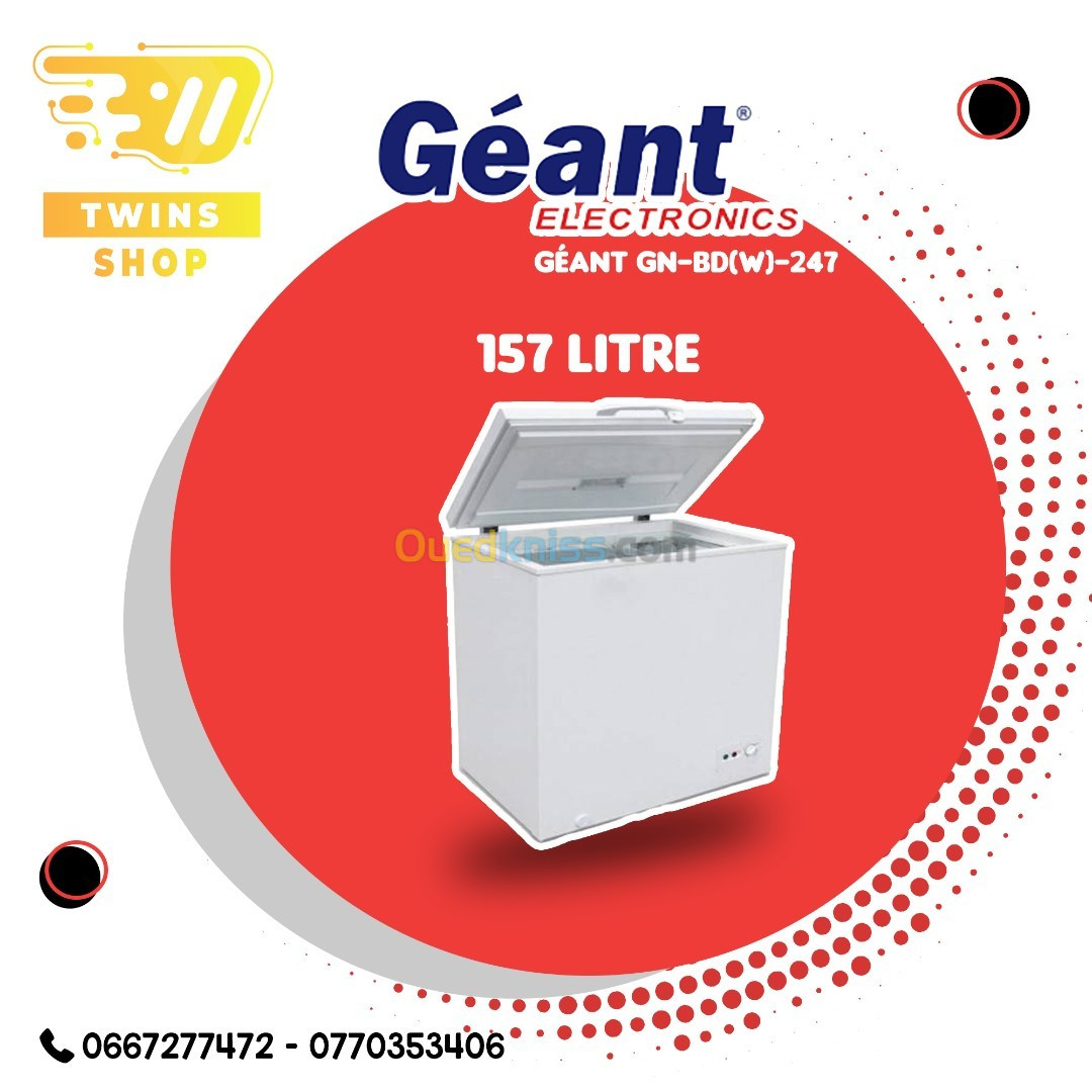 Congélateur 157 Litre Géant