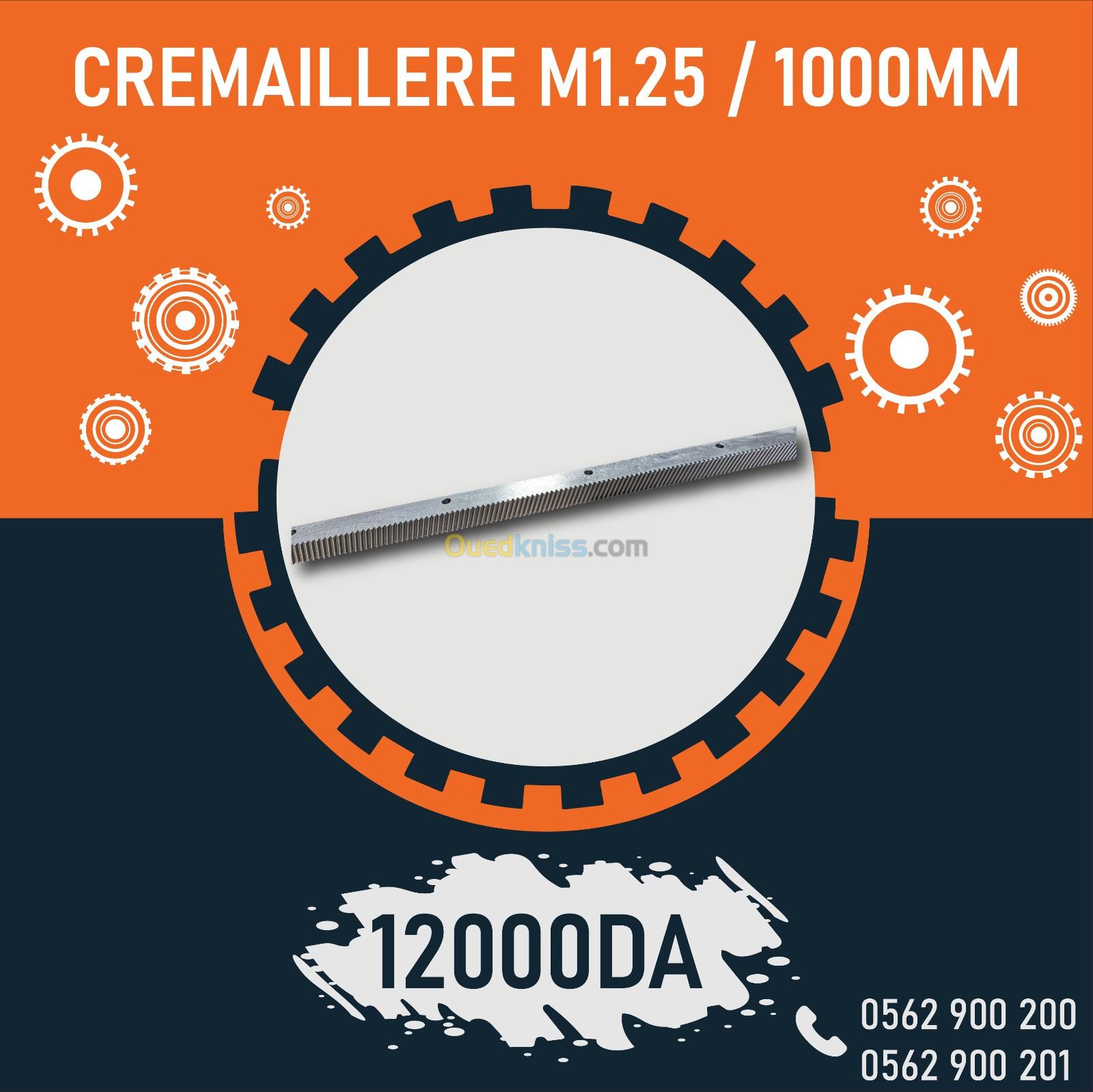 crémaillère M1.25/1000