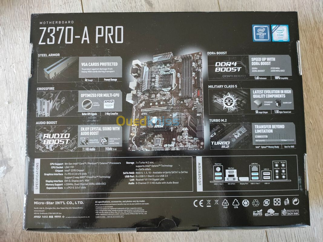 Msi Z370 A PRO + i3 8100 / 9100f