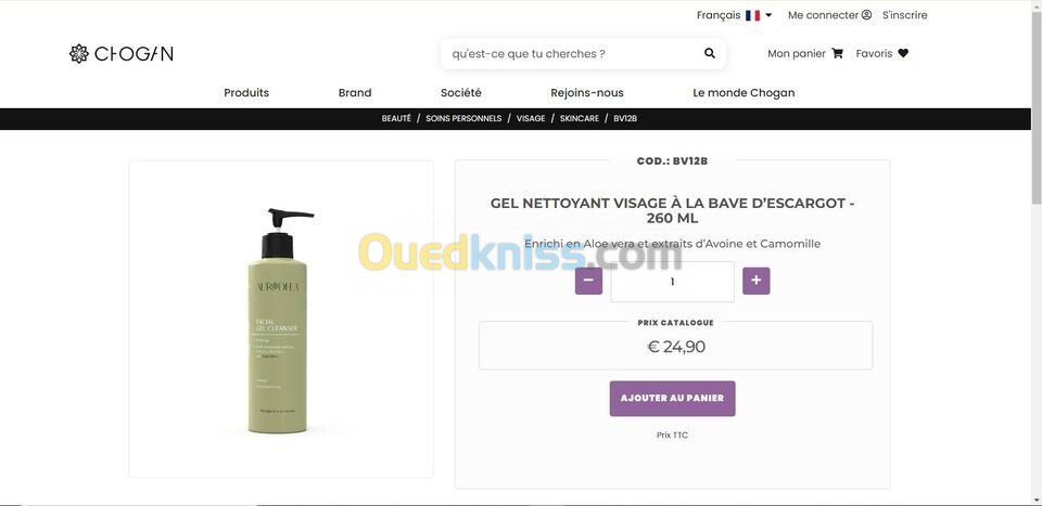 Gel nettoyant visage made in italy- 260 ml