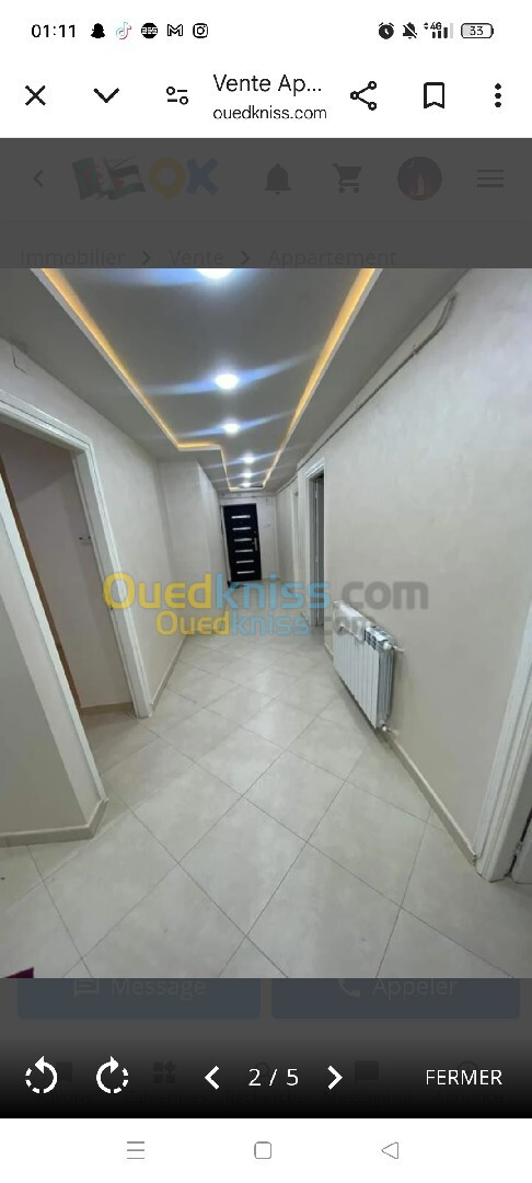 Vente Appartement F4 Alger Bordj el bahri