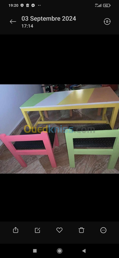 Table de creche