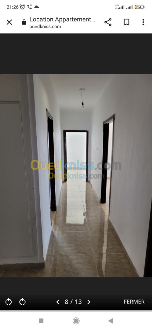 Location Appartement F4 Alger Ouled fayet