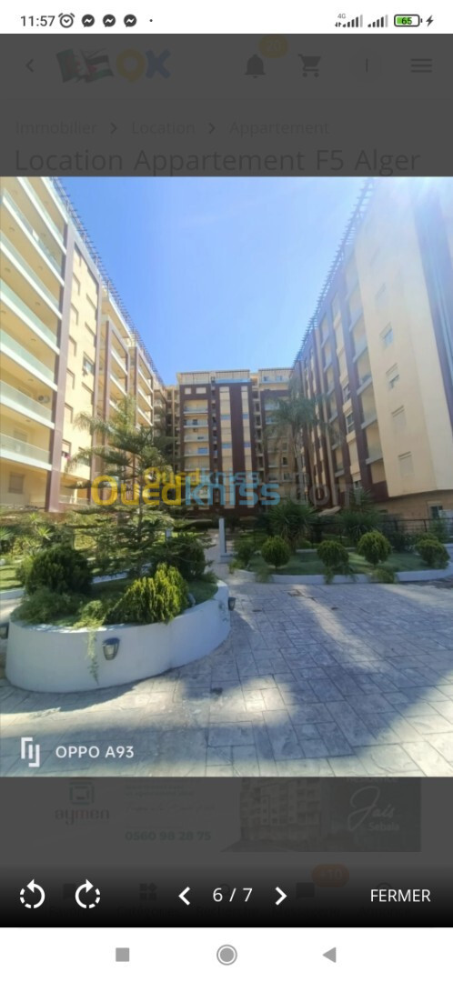 Location Appartement F5 Alger Ouled fayet