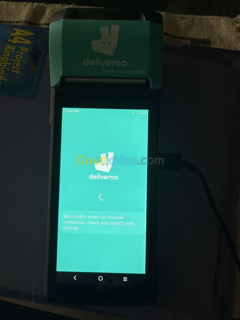 Terminal de point de vente Deliveroo Tablet Sunmi V2 T5930 avec imprimante intégrée