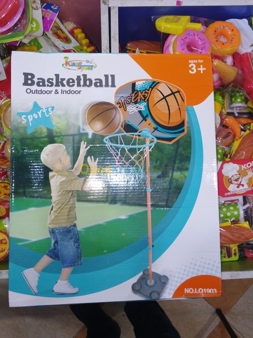 Panneau de Basketball 141 cm réglable avec panier 24 cm et ballon