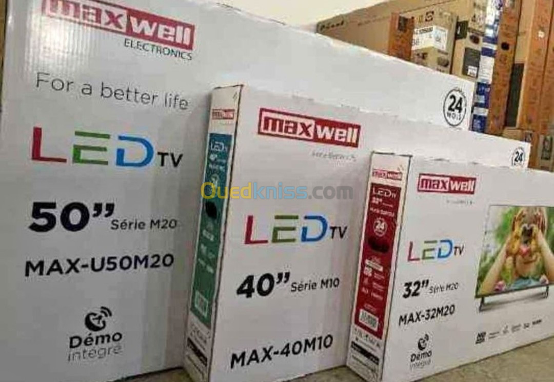 Promotion TV Maxwell simple et Smart TV led 