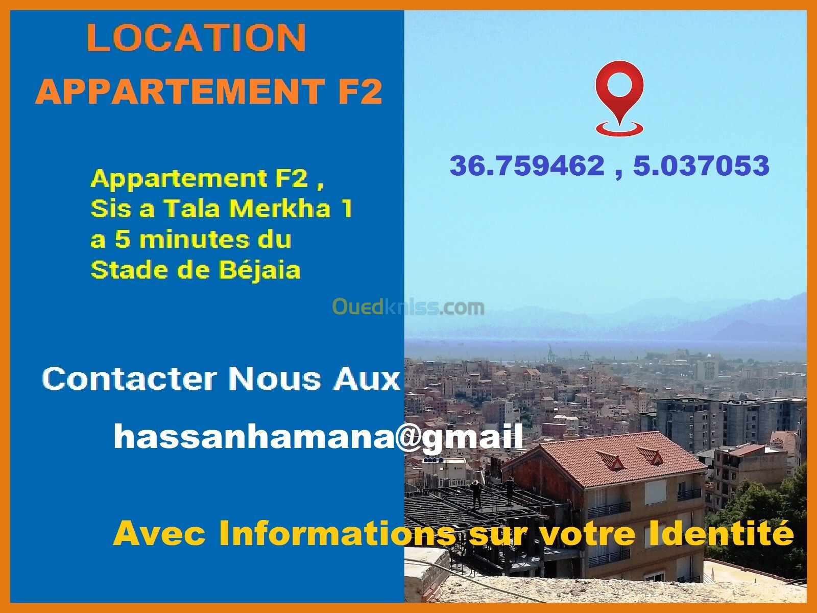 Location Appartement Béjaïa Bejaia