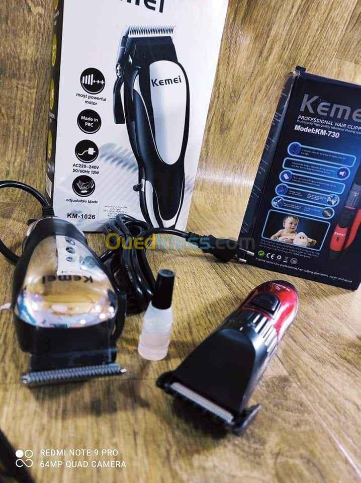 Pack tondeuse spécial kemei 1026+kemei mini