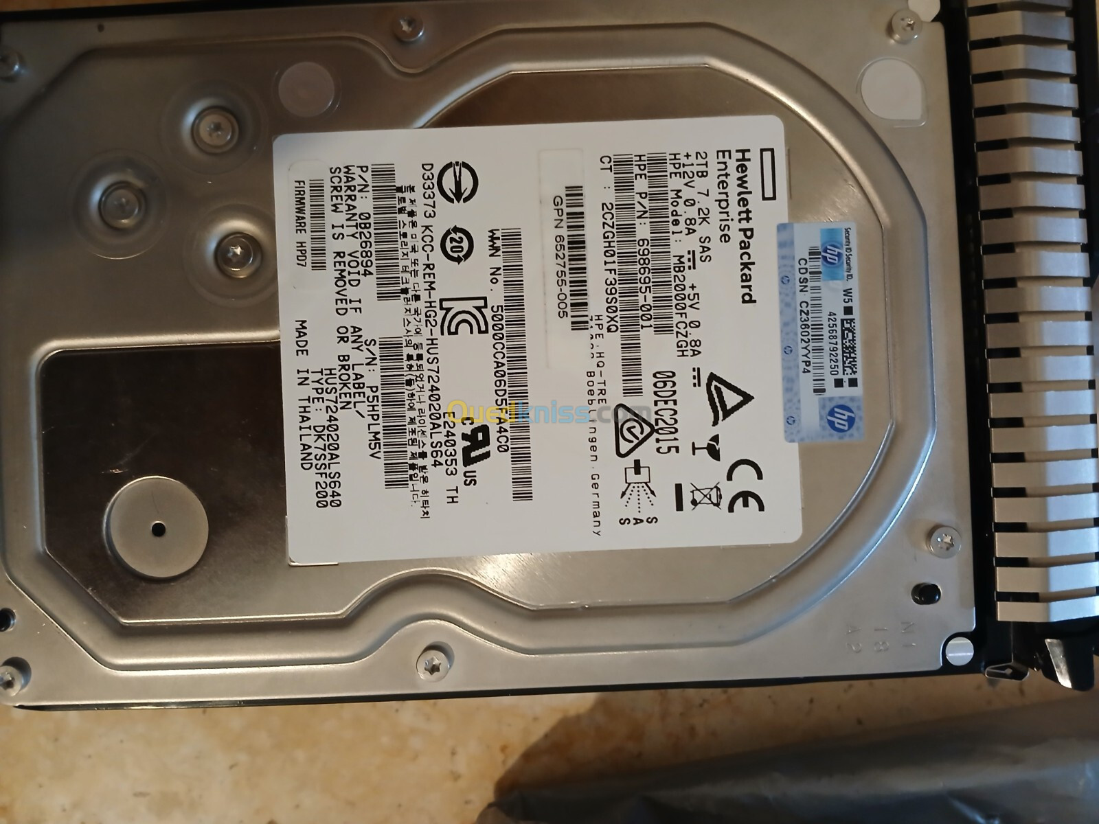 Disque dur HP 2TB .SAS