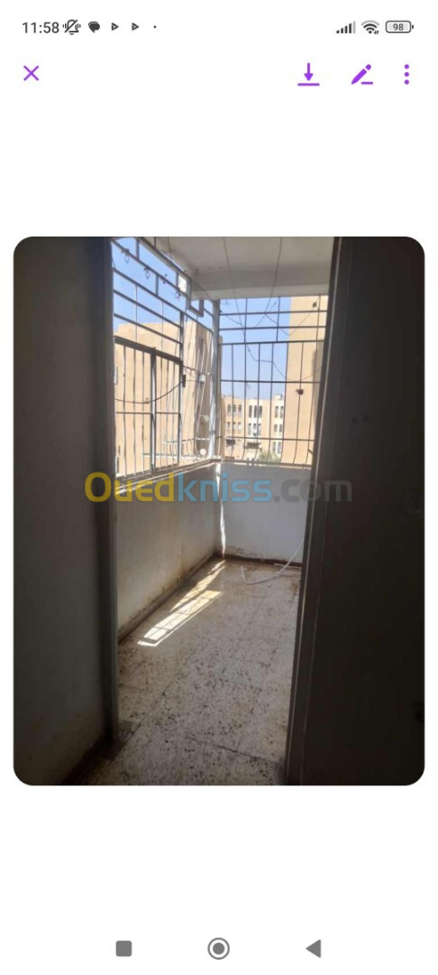 Location Appartement F2 Sidi Bel Abbès Sidi bel abbes