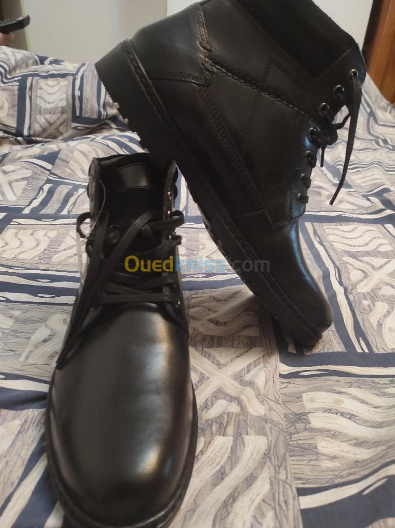 Chaussures cuir bottes noir 44 