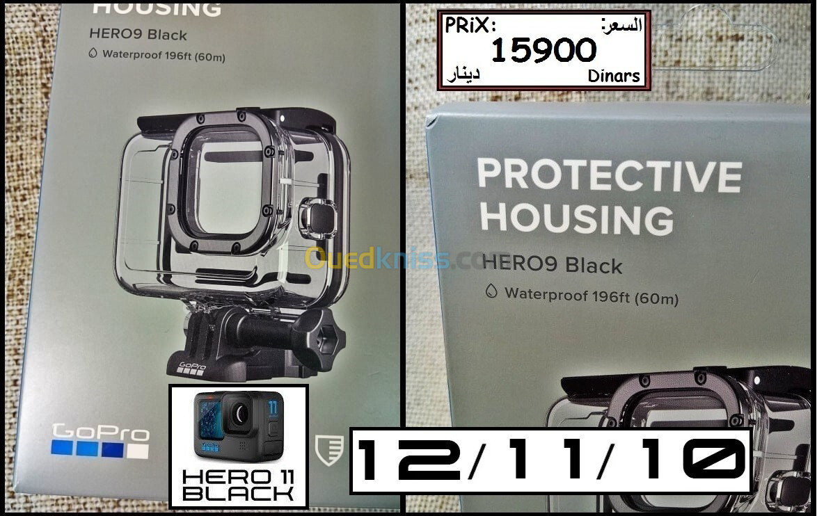 GoPro 12 11 10 9 Black caisson ORIGINALE plongée sous marine