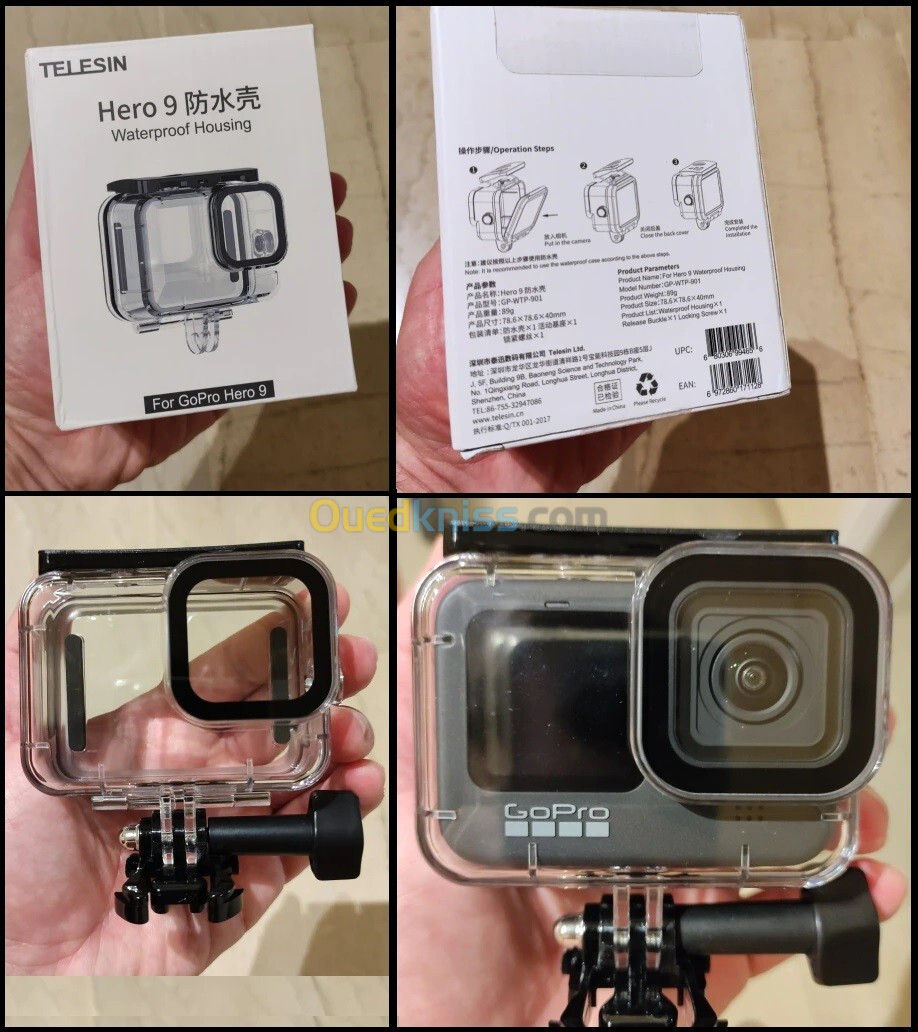 GoPro 12 11 10 9 Black caisson TELESIN 