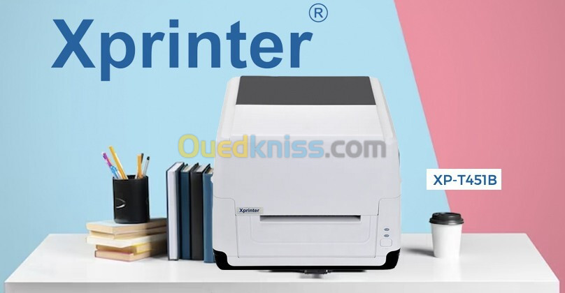 Imprimante thermique CODE BARRE & bordereau Xprinter XP-T451B avec Ribon