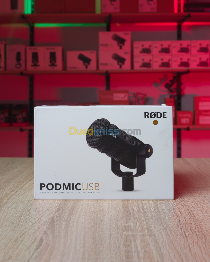 Rode PodMic USB Microphone Avec connectivité XLR et USB NOIR / BLANC