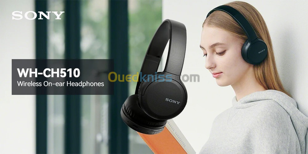 Sony Casque Bluetooth Original sans fil assistant vocal intégré, charge rapide, 35 heures