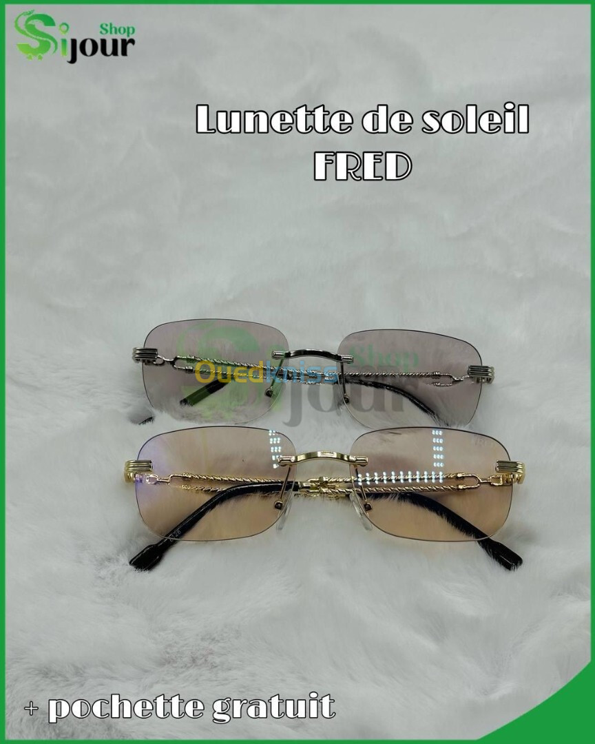 Lunette de soleil FRED + pochette gratuit 