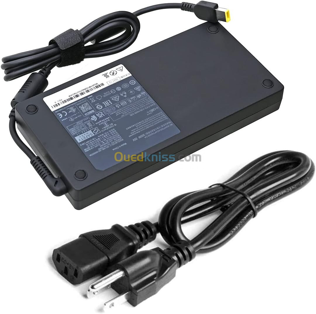 CHARGEUR LENOVO 20V 15A 300WH ORIGINAL FOR LEGION 5 Y540 Y740 Y910 Y920 - THINKPAD R9000P R9000K 