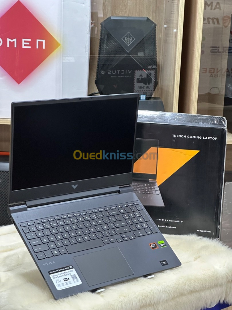 HP VICTUS 15 FB2082WM AMD RYZEN 5 8645HS 8GO DDR5 512GO SSD NVIDIA GEFORCE RTX4050 6GO NEUF SOUS EMB