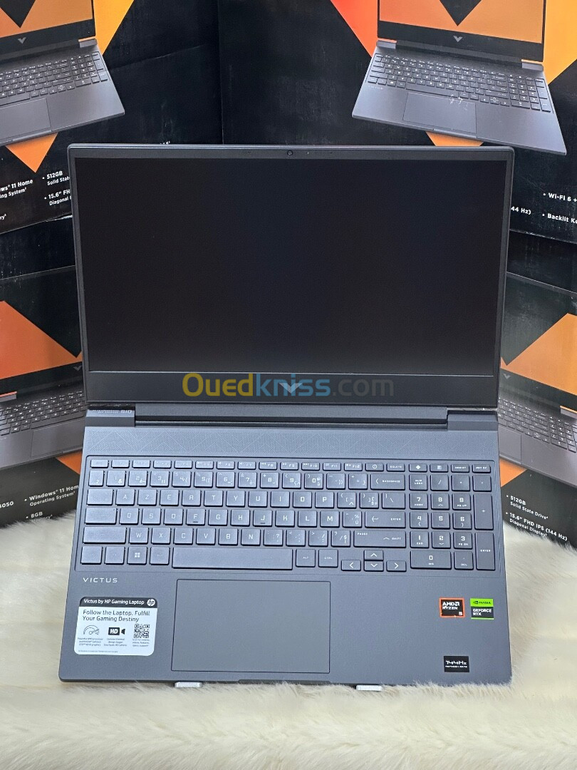 HP VICTUS 15 FB2082WM AMD RYZEN 5 8645HS 8GO DDR5 512GO SSD NVIDIA GEFORCE RTX4050 6GO GDDR6 NEUF 